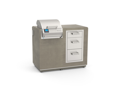 ID251-D-44SM Electric Island With Triple Drawer